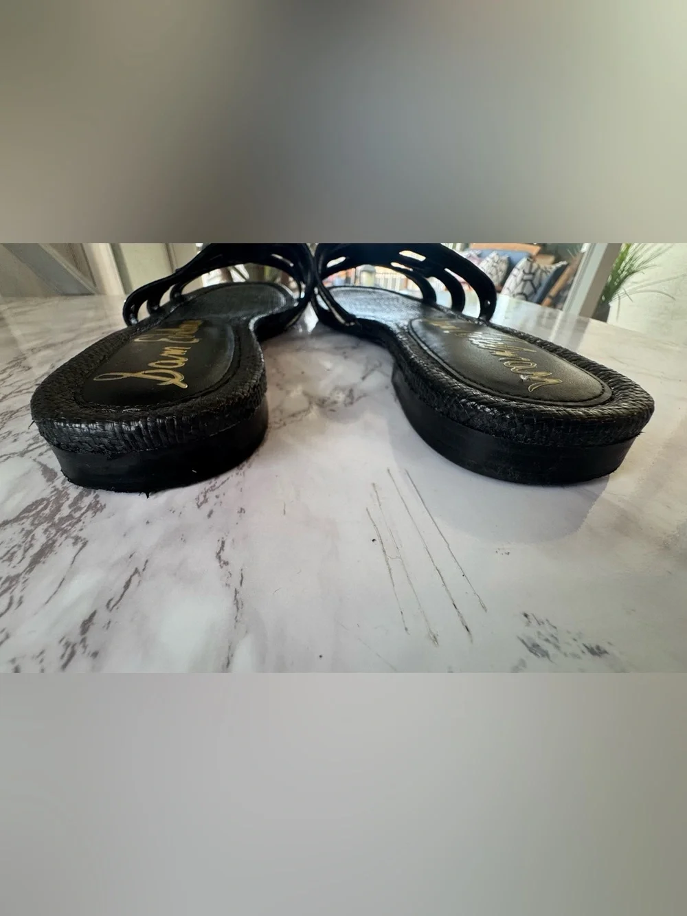 Sam Edelman Bay Slide Sandal Black Women’s Sz 10